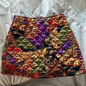 THRIFTED pleated mini skirt